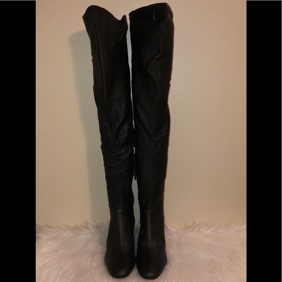 SCHUTZ Shoes - Schutz New Blk Stretch LeatherOver-The-Knee Boot-8